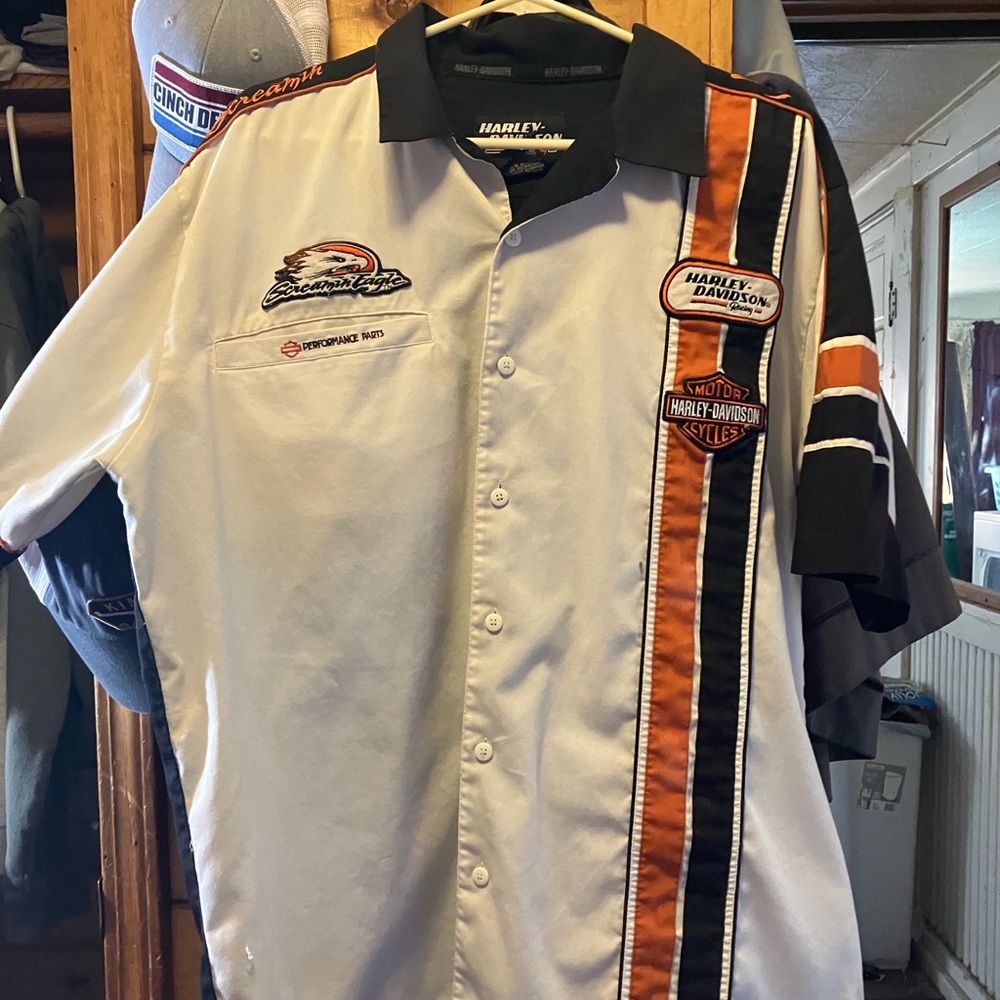 Screaming Eagle Harley Davidson Button up